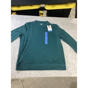 Members Mark Mens Favorite Soft Pullover Teal MM25549 Large NWT